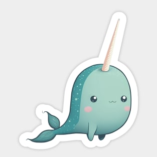 Cute Narwhal Sticker